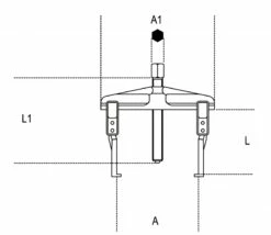 Beta 1501/2 Trekker | Twee-armig | Dunne Armen 200 Mm | 25 - 130 Mm [015010102] -METABO Winkel Beta 1501 1 015010101 ext 2 2