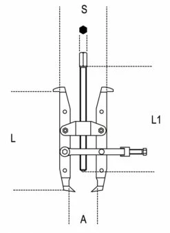 Beta 1511/2 Trekker Buiten | Omkeerbare Armen | 40 - 150 Mm [015110002] -METABO Winkel Beta 1511 1 015110001 ext 2 1