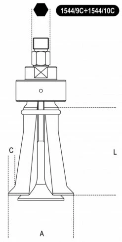 Beta 1545/C5M Trekkerset | Trekker 1542/1 Met 5 Binnentrekkers 1544 [015450011] -METABO Winkel Beta 1545 C5M 015450011 ext 5
