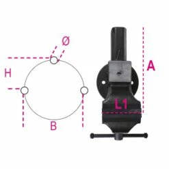 Beta 1599GI 100 Bankschroef | Verwisselbare Bekken | Bekbreedte 100 Mm [015990200] -METABO Winkel Beta 1599GI 100 015990200 ext 3 3