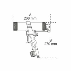 Beta 1947H Pneumatische Kitspuit | 1/4 Inch | 8 Bar | Koker 50 X 210 Mm [019470011] -METABO Winkel Beta 1947H 019470011 ext 3