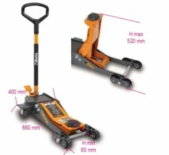 Beta 3030/2T Krik Werkplaatskrik | 2 Ton | Hydraulisch | 6 Wielen | Verlaagd [030300020] -METABO Winkel Beta 3030 2T Krik 030300020 ext 2