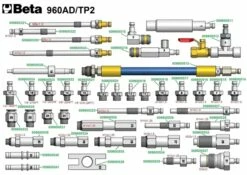 Beta 960AD/TP2 Adapters | Assortiment | +Koffer [009600510] -METABO Winkel Beta 960AD TP2 009600510 ext 2