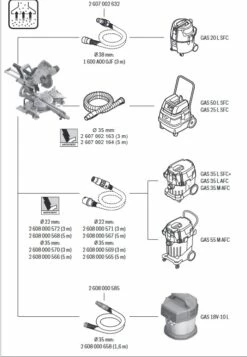 Bosch Professional GCM 8 SJL Paneelzaag | Stofafzuiging | 216 Mm | 1600 Watt [0.601.B19.100] -METABO Winkel Bosch Blauw GCM 8 SJL 0.601.B19.100 ext 6
