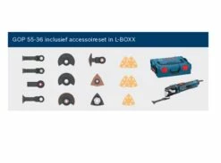 Bosch Professional GOP 55-36 Multitool | 550 Watt | StarlockMax | L-Boxx | +Accessoires [0.601.231.101] -METABO Winkel Bosch Blauw GOP 55 36 L Boxx 0.601.231.101 ext 9