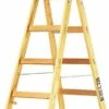Brennenstuhl 1481040 Ladder | Hout | Dubbel | 2 X 4 Treden | 1,2 Meter [Dubbele Ladder Hout] -METABO Winkel Brennenstuhl 1481040 Dubbele ladder hout