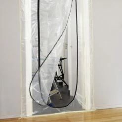 Carat Stofdeur Stofdeur | Herbruikbaar | 1 X 2.5 M | Ritssluiting | +Tape [DPD0100000] -METABO Winkel Carat DPD0100000 Stofdeur ext 2