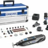 Dremel 8240-5/65 Multitool | 2x Accu 12V 2,0 Ah Li-Ion | 5 Hulpstuk + 65 Acc. [F.013.824.0JK] -METABO Winkel Dremel 8240 5 65 F.013.824.0JK