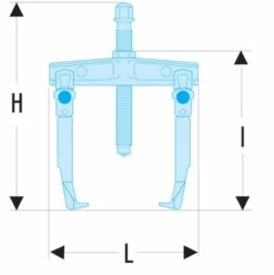 Facom Gereedschappen U.20B Trekker | Buitentrekker | Lange Bekken | 260 Mm [Poelietrekker] -METABO Winkel Facom Gereedschappen U.20B Poelietrekker ext 2