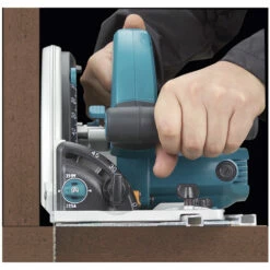 Makita SP6000J1X Invalzaag Cirkelzaag | 55 Mm | 1300 Watt | M-Box +Tas +Rail [SP6000] -METABO Winkel Makita cirkelzaag SP6000K1 5