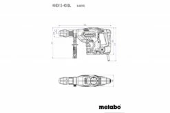 Metabo KHEV 5-40 BL Combihamer | 8,7J | SDS Max | 1150 W | +Koffer [600765500] -METABO Winkel Metabo KHEV 5 40 BL 600765500 ext 4