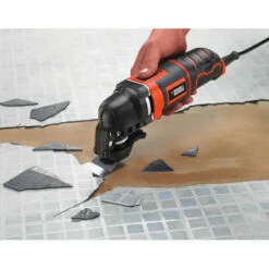 Black & Decker MT300KA Multitool | Oscilerend | 300 Watt | +Koffer En Toebehoren [MT300KA] -METABO Winkel Multitool MT300KA 1
