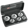 Facom Gereedschappen D.163-J6 Oliefilterdoppen Set | 24, 27, 30, 32, 36 En 38 Mm | 6 Stuks [D.163-J6] -METABO Winkel Oliefilterdoppen D.163 J6PB