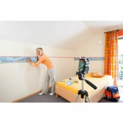 Bosch Groen PLL 1 P Spirit Level Laser-Waterpas | Laserbereik : 20 Meter | +Wandhouder [0.603.663.300] -METABO Winkel PLL360 2