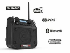 PerfectPro DABPRO Bouw Radio | Netstroom Of Batterij | FM RDS | Aux-In | Dab+ [DPR2] -METABO Winkel PerfectPro DabPro Bouwradio DPR2 ext 4
