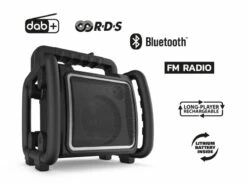 PerfectPro TEAMBOX Bouw Radio | Netstroom Of Ingebouwde Accu | DAB+ [TBX2] -METABO Winkel PerfectPro Teambox TBX1 ext 3