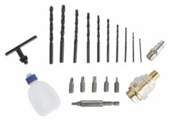 Scheppach 7906100714 Luchtboorkit | Omkeerbaar | 3/8 Inch | 6,3 Bar | +Koffer En Bits [Luchtboorkit] -METABO Winkel Scheppach 7906100714 Luchtboorkit ext 3