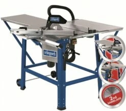 Scheppach TS310 - Tafelcirkelzaag Tafelcirkelzaag | 2200 W | Tafel 800 X 550 Mm | 230 V | 315 Mm [4901305901 - 12 Inch]