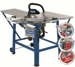 Scheppach TS310 - Tafelcirkelzaag Tafelcirkelzaag | 2800 W | Tafel 800 X 550 Mm | 400 V | 315 Mm [4901305902 - 12 Inch]