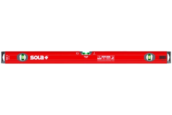 Sola Waterpas - RED 3 100 Waterpas | Kokerprofiel | 100 Cm | Aluminium | 3 Libellen [01215301 - Kokerprofiel] - Afbeelding 2