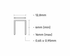 Union 1AA/A-16 Tacker | Lucht | Rugbreedt 12.80 | A-Nieten 6-16 Mm | Koffer [1AA/A-16] -METABO Winkel Union 1AA A 16 1AA A 16 ext 3