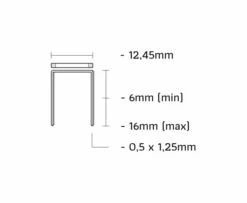 Union 1AE/D-16 Tacker | Lucht | Breedte 12.45 Mm | D-Nieten 6-16 Mm | Koffer [1AE/D-16] -METABO Winkel Union 1AE D 16 1AE D 16 ext 3