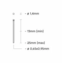 Union 1N/JA-25N Tacker | Lucht | Kopbreedte 1.40 | Microbrads 12-25 Mm | Profi [1N/JA-25N] -METABO Winkel Union 1N JA25N 1N JA25N ext 2