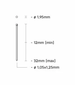 Union 2A/J-32 Tacker | Lucht | Kop 1.95 | J-minibrads 12-32 Mm | Koffer [2A/J-32] -METABO Winkel Union 2A J 32 2A J 32 ext 2