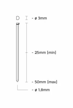 Union 3AL/DA50 Tacker | Lucht | DA-Nagels 25-50 Mm | Koffer [3AL/DA50] -METABO Winkel Union 3AL DA50 3AL DA50 ext 3