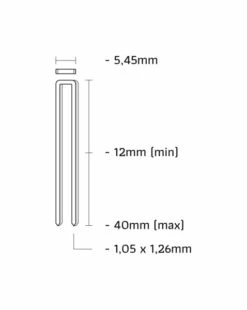 Union 3AM/E-40U Tacker | Lucht | Rugbreedte 5.80 | E-Nieten 12-40 Mm | Koffer [3AM/E-40U] -METABO Winkel Union 3AM E 40U 3AM E 40U ext 3