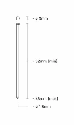 Union 4AE/DA64 Tacker | Lucht | DA-Nagels 32-64 Mm | Koffer [4AE/DA64] -METABO Winkel Union 4AE DA64 4AE DA64 ext 3